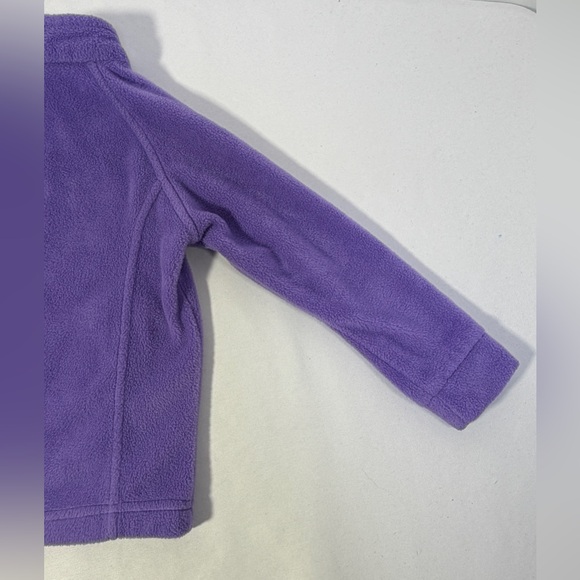 Columbia Toddler Girls Purple Fleece Jacket Size 4T Benton Springs Full Zip Coat - Picture 8 of 15